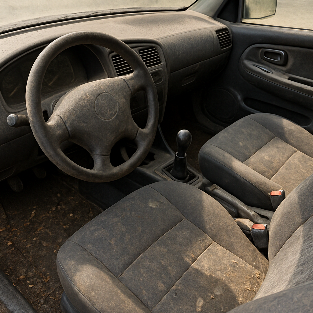 Interior detailing before detailing
