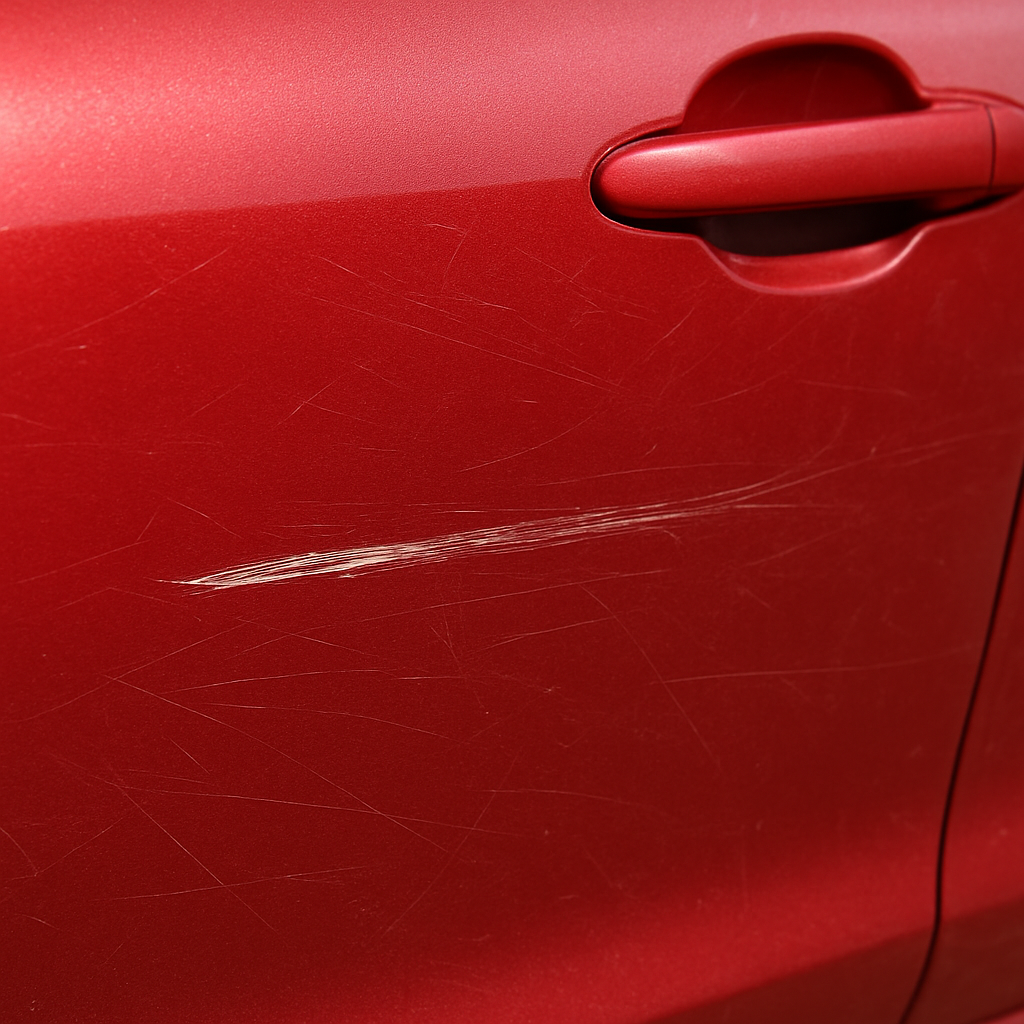 Scratch Removal before detailing